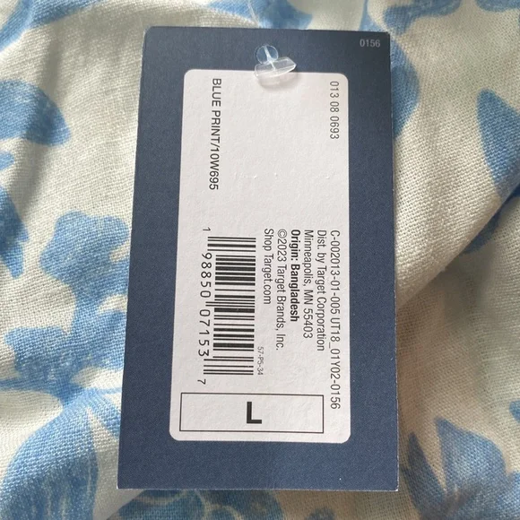 Target Blue and White Floral Dress - Picture 3 of 3